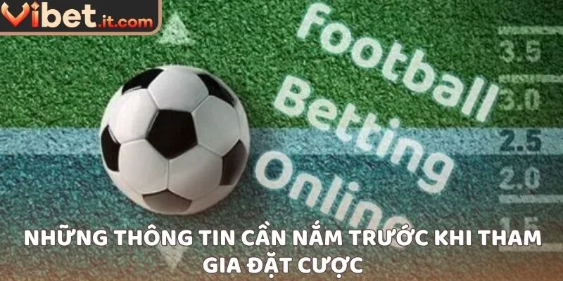 Những thông tin cần nắm trước khi tham gia đặt cược